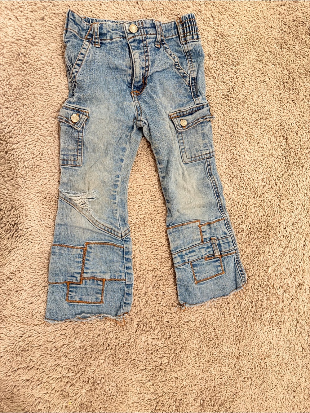 GUESS Light Blue Cargo Denim Pants